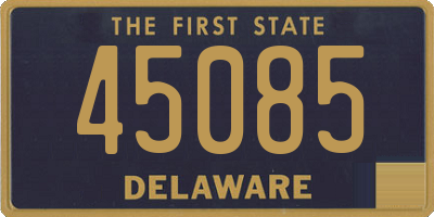 DE license plate 45085