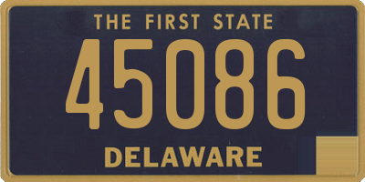 DE license plate 45086