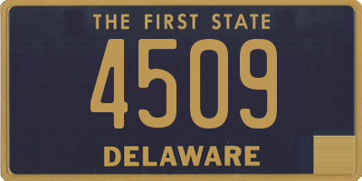 DE license plate 4509