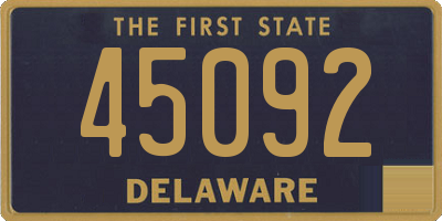 DE license plate 45092