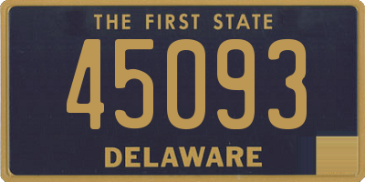 DE license plate 45093