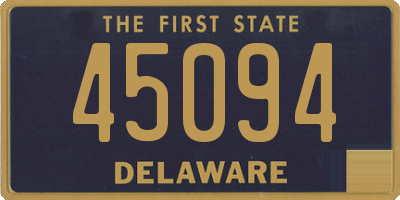 DE license plate 45094