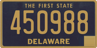 DE license plate 450988