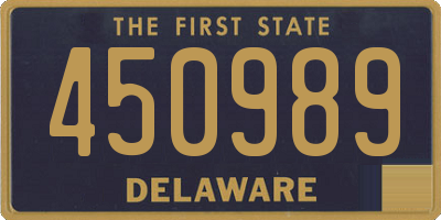 DE license plate 450989