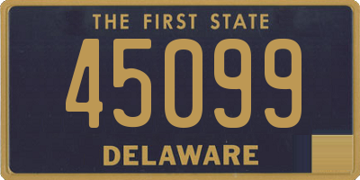 DE license plate 45099