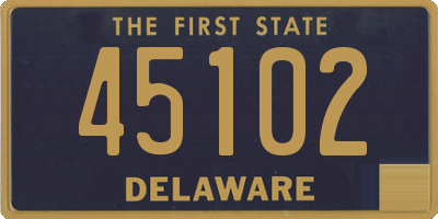 DE license plate 45102