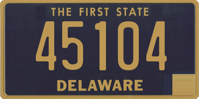 DE license plate 45104