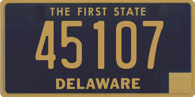 DE license plate 45107