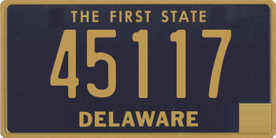 DE license plate 45117