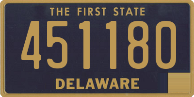DE license plate 451180