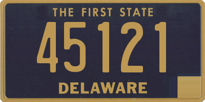 DE license plate 45121