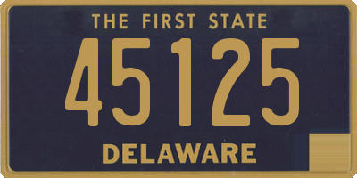 DE license plate 45125