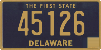 DE license plate 45126