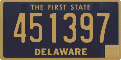 DE license plate 451397