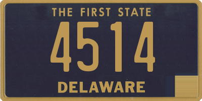 DE license plate 4514