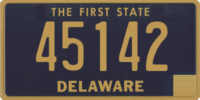 DE license plate 45142