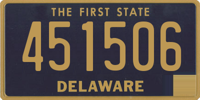 DE license plate 451506