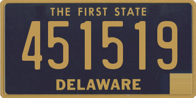 DE license plate 451519
