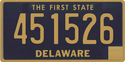 DE license plate 451526