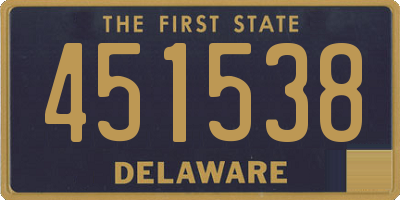 DE license plate 451538