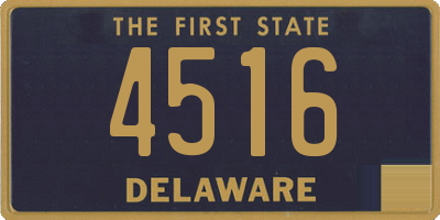 DE license plate 4516