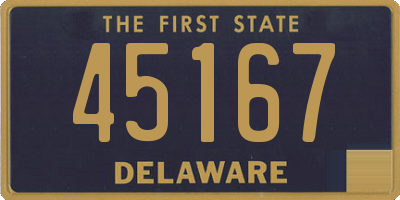 DE license plate 45167