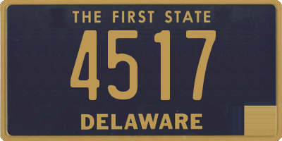 DE license plate 4517