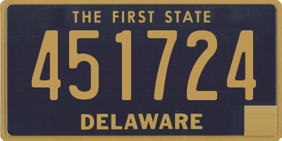 DE license plate 451724