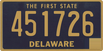 DE license plate 451726