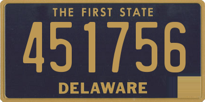 DE license plate 451756