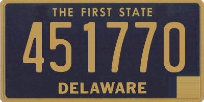 DE license plate 451770