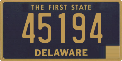 DE license plate 45194