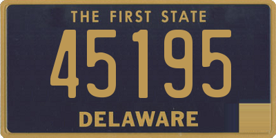 DE license plate 45195