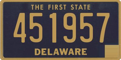 DE license plate 451957