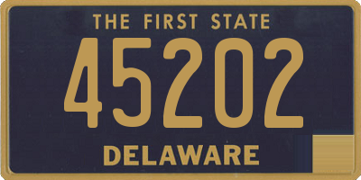 DE license plate 45202