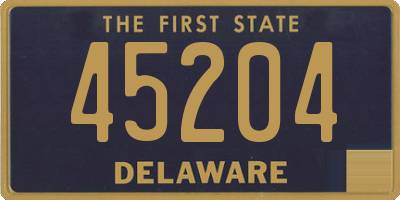 DE license plate 45204