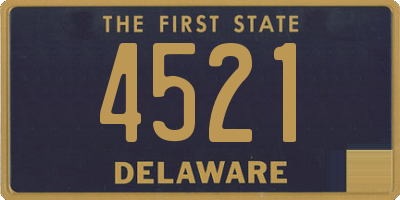 DE license plate 4521