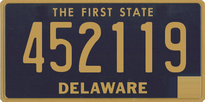 DE license plate 452119