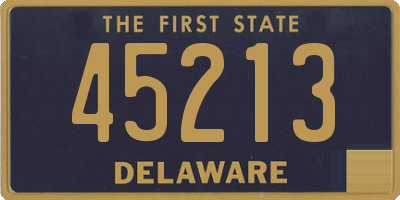 DE license plate 45213