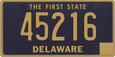 DE license plate 45216