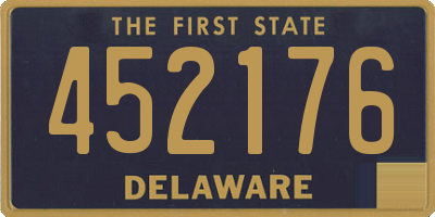 DE license plate 452176