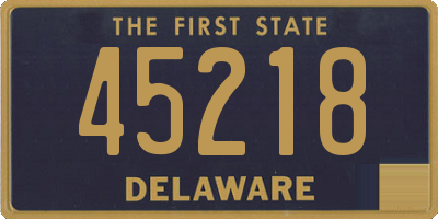 DE license plate 45218