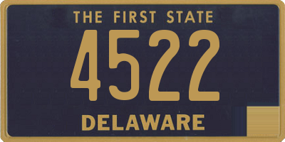 DE license plate 4522