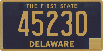 DE license plate 45230