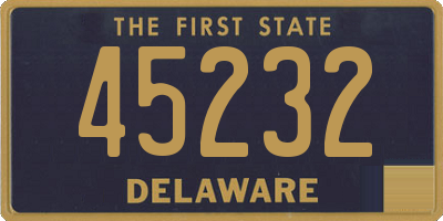 DE license plate 45232