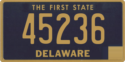 DE license plate 45236