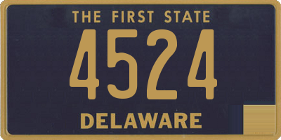 DE license plate 4524