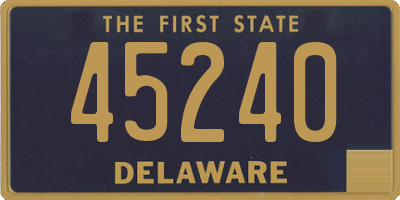 DE license plate 45240