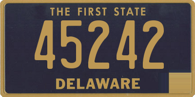 DE license plate 45242