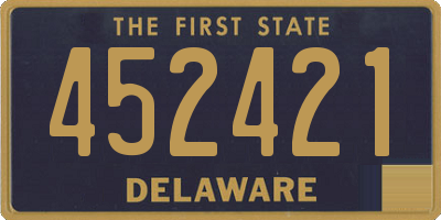 DE license plate 452421